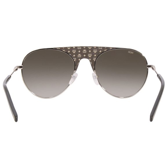 NEW MCM 150SL 321 Olive Visetto Aviator Sunglasses with MCM Case